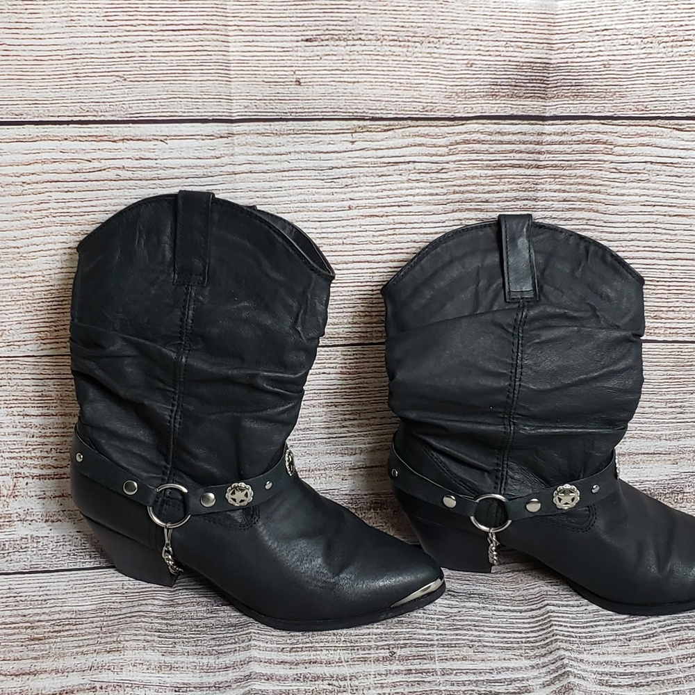 Women's Leather Cowboy Boots sz 9m